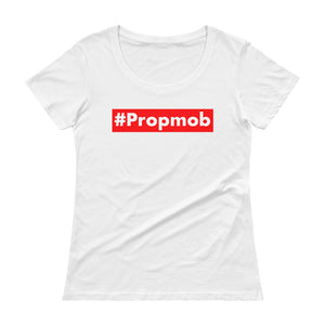 Official Monster Tutorials Propmob Ladies' Scoopneck T-Shirt