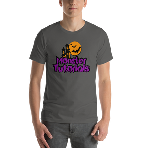 Monster Tutorials Purple/Orange Halloween Short-Sleeve Unisex T-Shirt