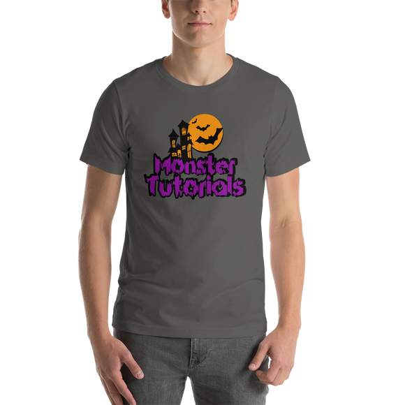 Monster Tutorials Purple/Orange Halloween Short-Sleeve Unisex T-Shirt