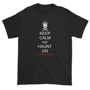 Keep Calm and Haunt On - white