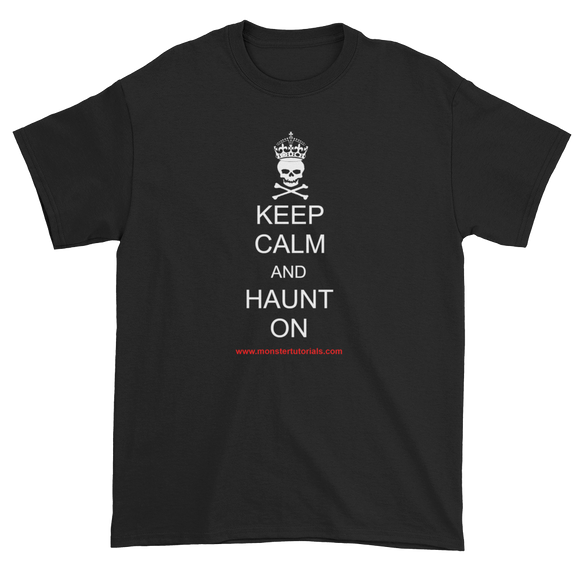 Keep Calm and Haunt On - white